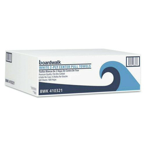Boardwalk Center-Pull 2-Ply Roll Towels 600/Roll 6/Carton