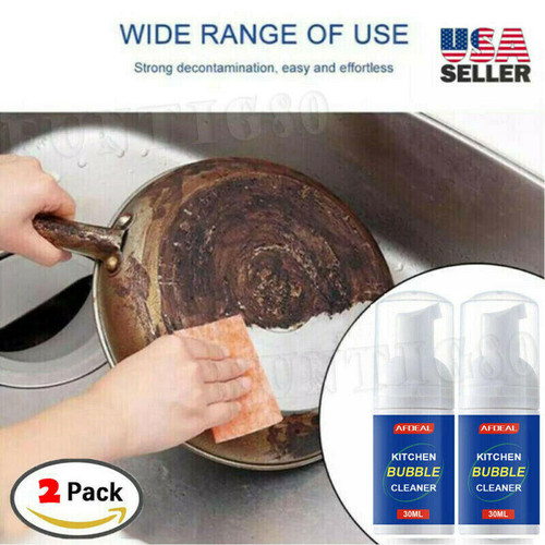 2pc Multi-Purpose Cleaning Bubble Cleaner Spray Foam Kitchen Grease Dirt Removal