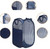 Large Foldable Storage Laundry Hamper Clothes Basket Nylon Laundry Washing Bag