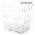 Clear Storage Bins with Handles Stackable Fridge Freezer Pantry Organizer Bins