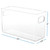 Clear Storage Bins with Handles Stackable Fridge Freezer Pantry Organizer Bins