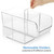 Clear Storage Bins with Handles Stackable Fridge Freezer Pantry Organizer Bins
