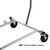 Single Bar Heavy Duty Commercial Garment Rack Rolling Collapsible Clothing Shelf