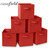 6 Collapsible Foldable Cloth Fabric Cubby Cube Storage Bins Baskets for Shelves