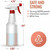 LiBa Spray Bottles 4 Pack,16 Oz, Refillable Empty Spray Bottles for Cleaning