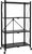 HealSmart Home 4/5 Tier Heavy Duty Foldable Metal Rack Storage Shelving w/Wheel