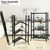 HealSmart Home 4/5 Tier Heavy Duty Foldable Metal Rack Storage Shelving w/Wheel