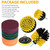 12/21 Pcs Electric Drill Brush Attachment Set Cleaning Kit Power Scrubber Pads