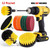 12/21 Pcs Electric Drill Brush Attachment Set Cleaning Kit Power Scrubber Pads