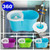 Easy Wring Spin MopandBucket System 2 Microfiber Mop Head Blue Green Purple