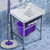 Easy Wring Spin MopandBucket System 2 Microfiber Mop Head Blue Green Purple