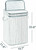 Laundry Hamper with Lid 72L Folding Bamboo Laundry Basket with Removable Liner