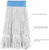 Loop-End Cotton String Heavy Duty Mop Head Refills 6 inch Headband Replacement