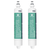 GE RPWFE Refrigerator Water Filter 2-Pack with RFID Chip, replaces RPWF, white color.