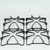 4 Pack of Gas Range Burner Cooking Grates Whirlpool 8053458 WPW10268483