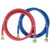 Rubber Washing Machine Hoses, 6 Foot Long 2 Pack - Color Coded - Kelaro