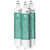 GE RPWFE Refrigerator Water Filter 3-Pack with RFID Chip, replaces RPWF, white and green color.