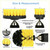 4PCs Home Drill Brush Attachment Power Scrubber Car Cleaning Kit Combo Scrub Tub