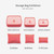 6Pcs/Set Travel Storage Bag for Clothes Luggage Packing Cube Organizer Suitcase