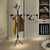 12 Hooks Metal Coat Rack Clothes Hat Bag Hanger Tree Stand Umbrella Holder 3Tie