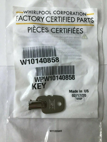 1 Key W10140858 Whirlpool OEM Factory Certified MX7 Replaces Maytag Key ZB7