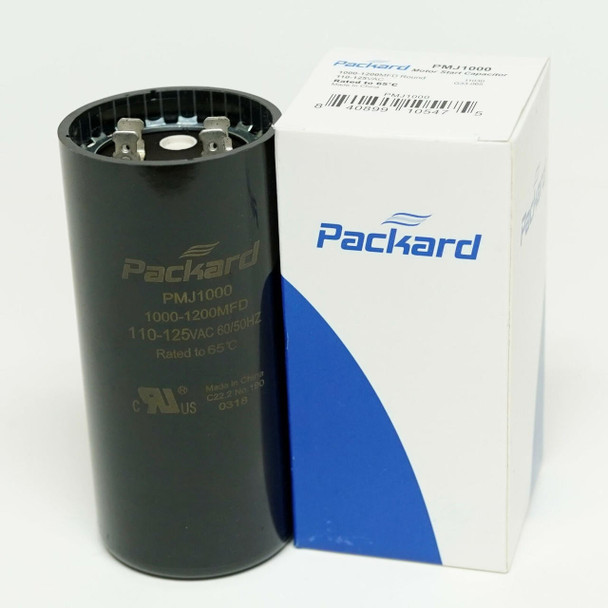 Packard PMJ1000 Motor Start Capacitor 1000-1200 MFD UF / 110-125 VAC