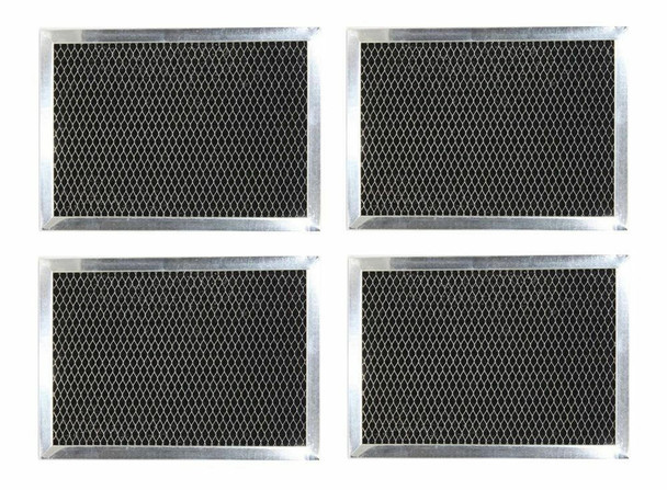 4-PACK Compatible With GE WB02X10733 JX81B Microwave Charcoal Carbon Filters