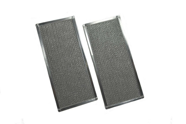 2 PK Compatible With Whirlpool W10208631A Aluminum Mesh Microwave Grease Filters