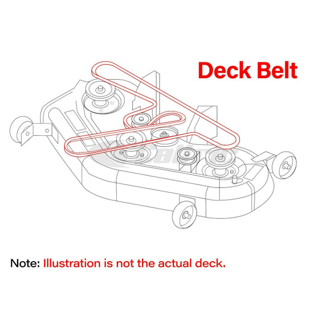 Deck Belt for Ariens / Gravely ZOOM XL54 ZTXL54 ZT2552 W/ 52 Decks 07200023