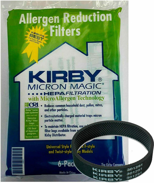 Kirby 6 Cloth Sentria Hepa Micron Magic Ultimate G 1 Free Belt Vacuum Bags