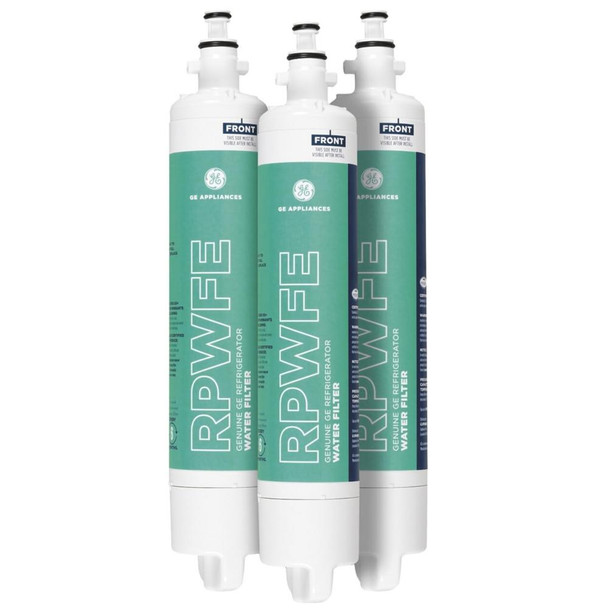 3 Pack GE RPWFE Refrigerator Water Filter