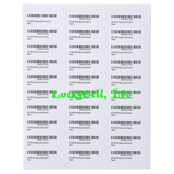 3000 Address Labels Amazon FBA Labels 30 Per Sheet 30UP 2.625x1 100 Sheets