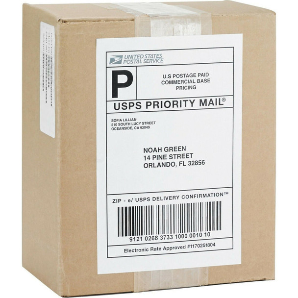 Half Sheet Shipping Labels 8.5 x 5.5 NEW Best Print Heavyweight - 200 Labels