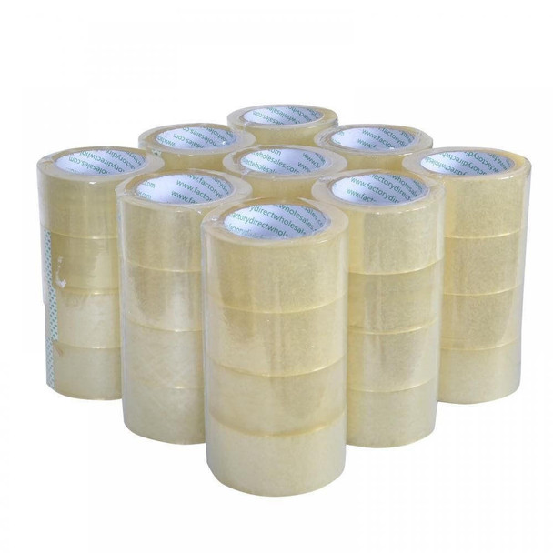 Heavy Duty Sealing Packing or Shipping or Box Tape or Clear or 12 Rolls Carton