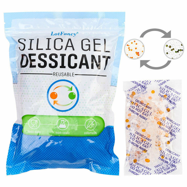 60 Packets 5g Silica Gel Desiccant Food Pharmaceutical Grade Moisture Absorber