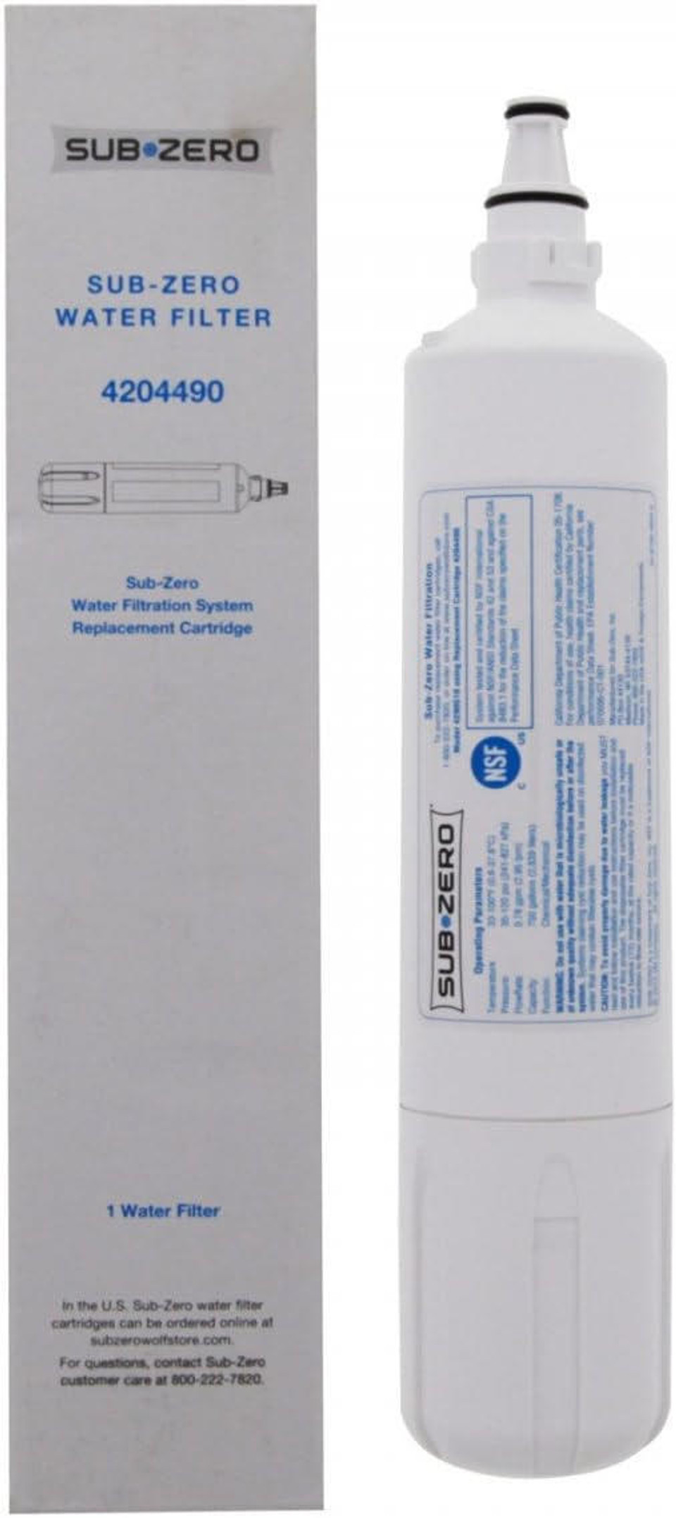 SubZero 4204490 9030868 Refrigerator Water Filter