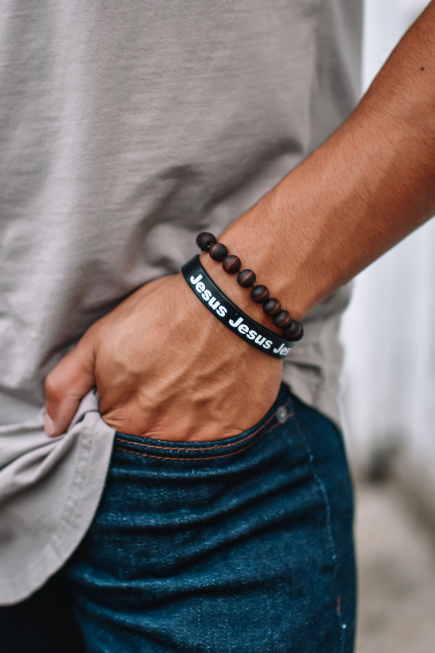 JESUS RUBBER BRACELET Clayton Jennings