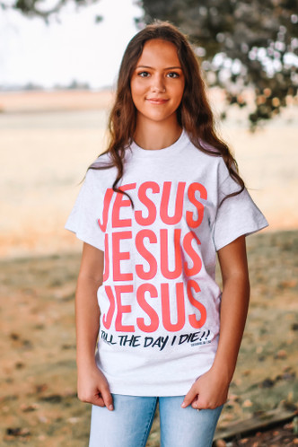 SHORT SLEEVE JESUS-PINK - Clayton Jennings