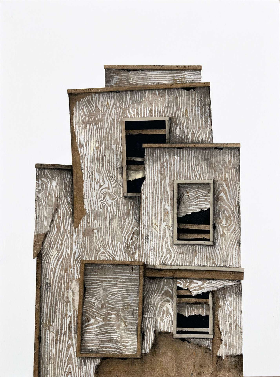 Seth Clark: Fort Study (wood planks) - BoxHeart Gallery