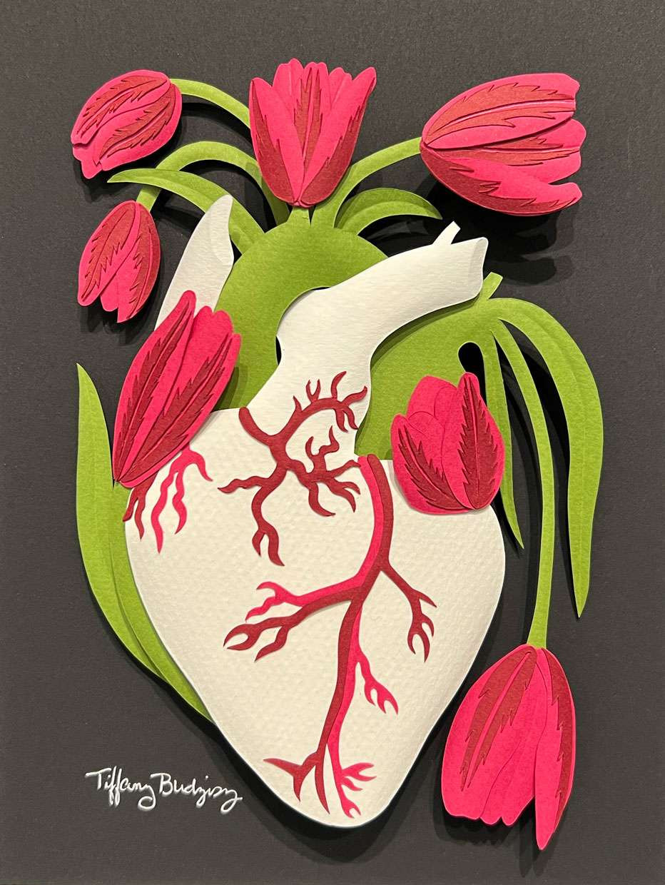 Tiffany Budzisz: Healing Heart: Red Tulips