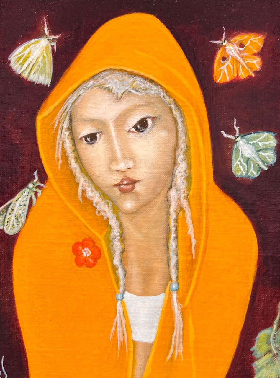 Salvador Di Quinzio: Girl with Orange Hoodie