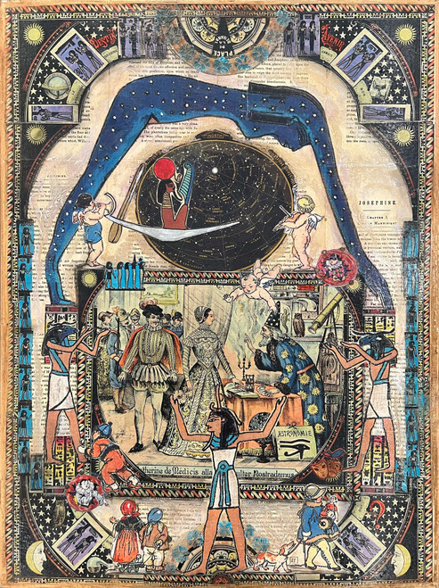 Mary Becker: There's a Hole In Heaven: Catherine DeMedici & Nostradamus Art & Artists BoxHeart Gallery