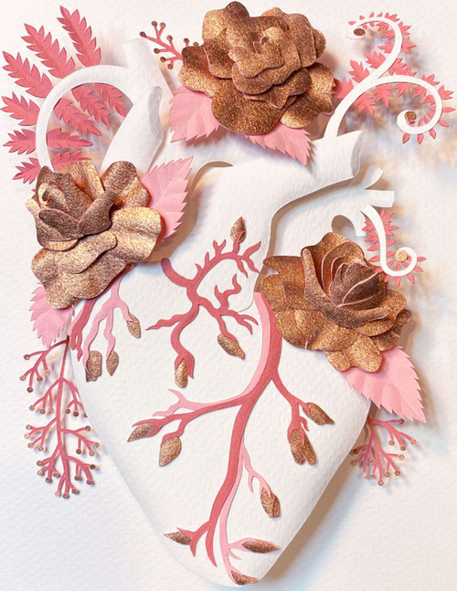 Tiffany Budzisz: Healing Heart: Rose Gold Art & Artists BoxHeart Gallery