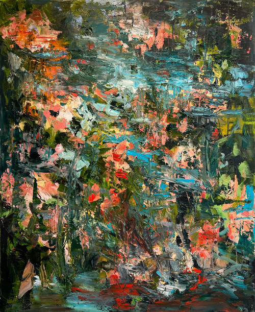 Heather Kanazawa: She Threw Her Wedding Flowers Into The Creek Painting BoxHeart Gallery