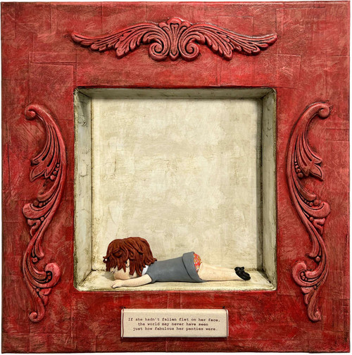 Kina Crow: Flat On Her Face Art & Artists BoxHeart Gallery