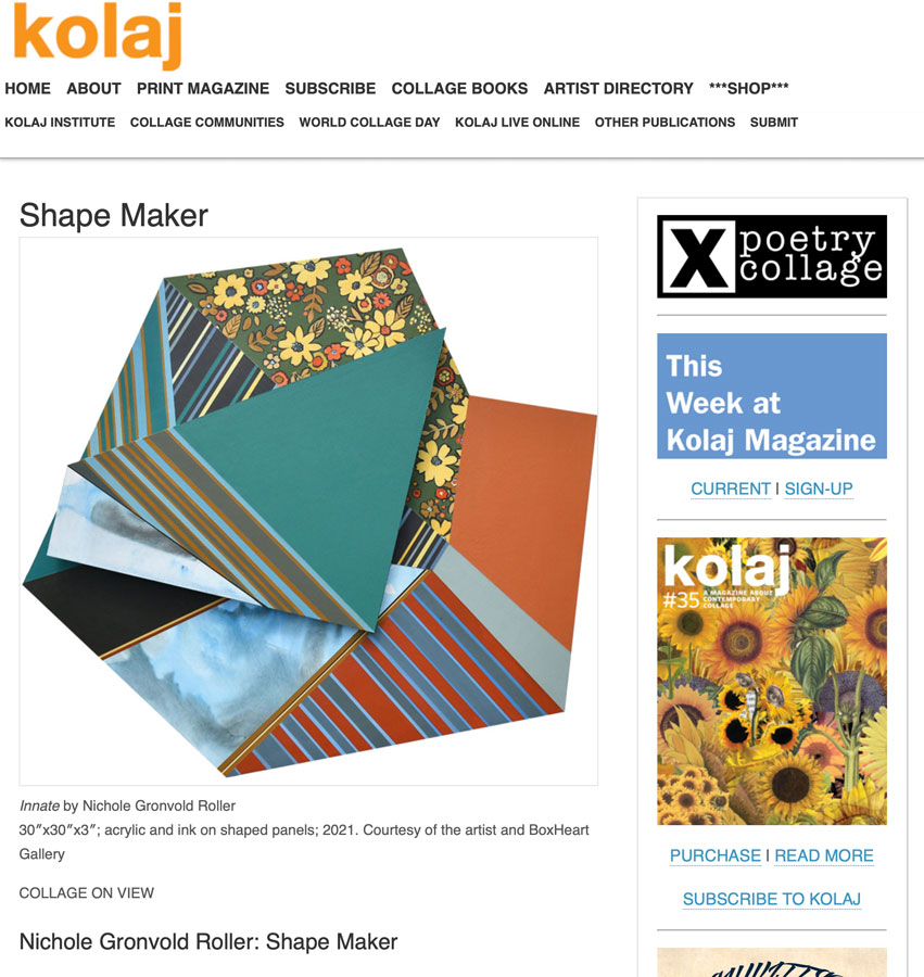 Nichole Roller feature in Kolaj Magazine