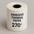 Adhesive Thermal Paper (Light Adhesive)  3 1/8" x 270' (18 Rolls)