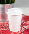 Lid Dome Sipper, for Hot Cup (80mm), White, 8oz, 1000 Pcs