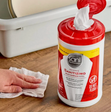 Sani Professional No Rinse Sanitizing Wipes XL 7.75" x 9" 175 Count - 6 cans