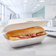 Dart White Foam 9" x 5" Hinged All Purpose/Hoagie Container - 500 pcs